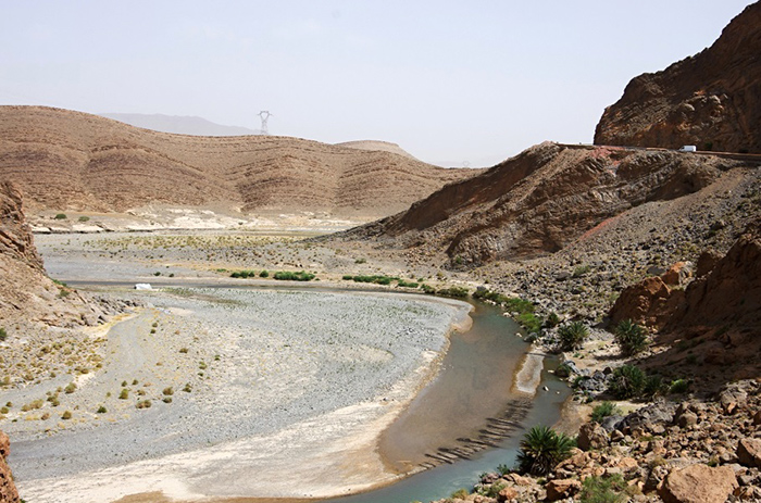 Střední Atlas, údolí řeky Zíz, Maroko