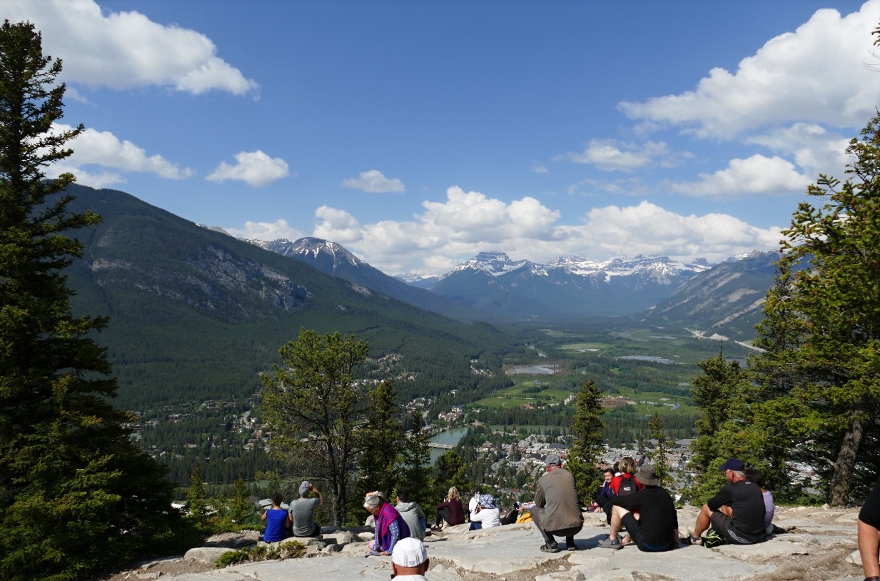 Banff, výhled z Tunnel Mountain