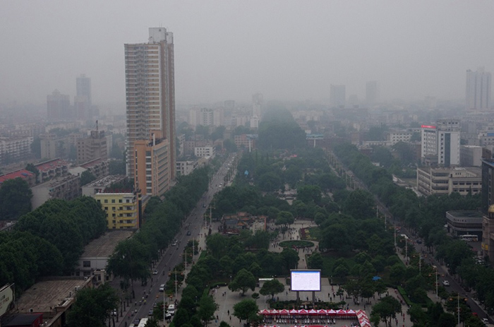 Luoyang – ranní smog