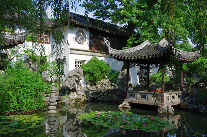 Starobylé čínské město Su-čou s vodními zahradami