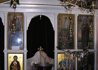 Interiér kaple svatého Pantaleona
