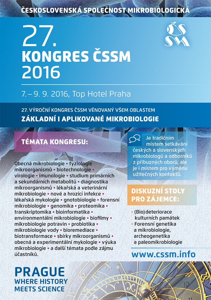 27. kongres Československé společnosti mikrobiologické, Praha