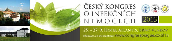 Český kongres o infekčních nemocech, hotel Atlantis, Brno-venkov, 25.-27. 9. 2013