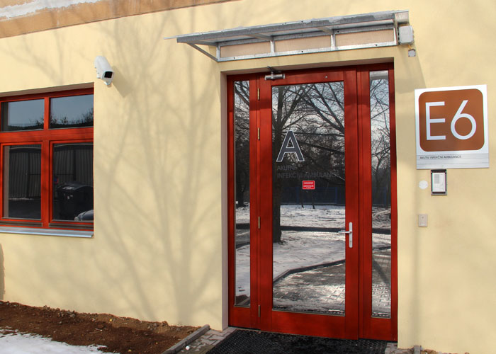 Vstup do aktuní ambulance