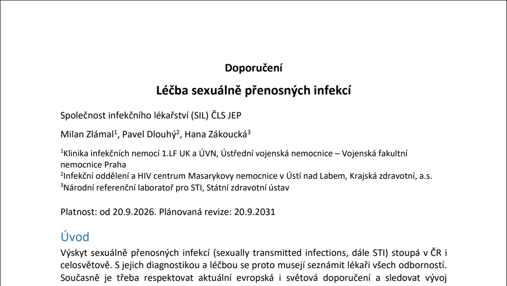 Léčba sexuálně přenosných infekcí
